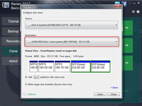 the boot disk cannot be used as the clone target|clone system to target disk.